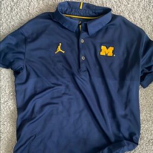 Jordan Men's Navy Blue Polo Shirt